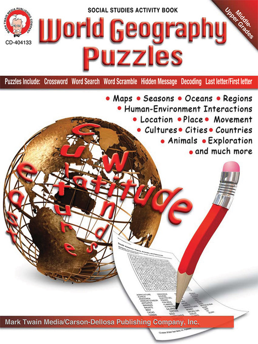 Title details for World Geography Puzzles, Grades 5 - + by Mark Twain Media - Available